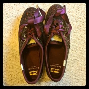 Kate Spade Burgundy Keds